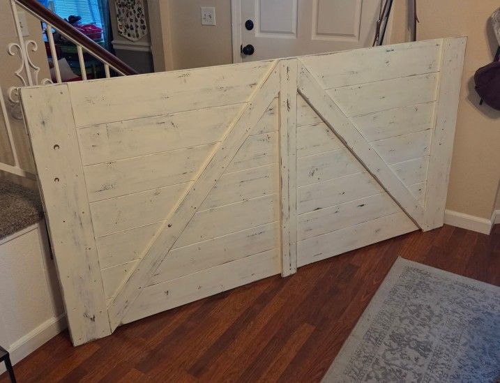 Rustic Soild Wood Cal King Headboard