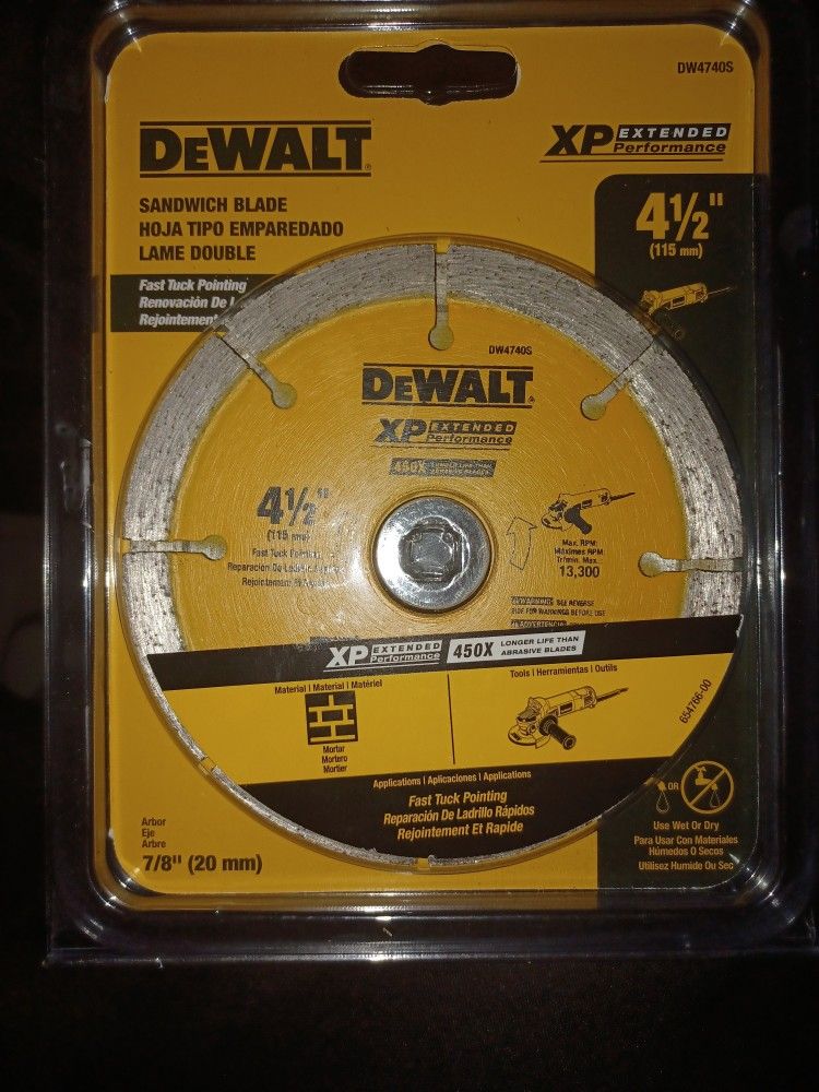 DeWalt Sandwich Blade 4 1/2 In