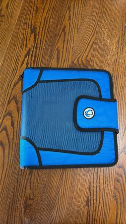 Blue Zipper Binder - NEW