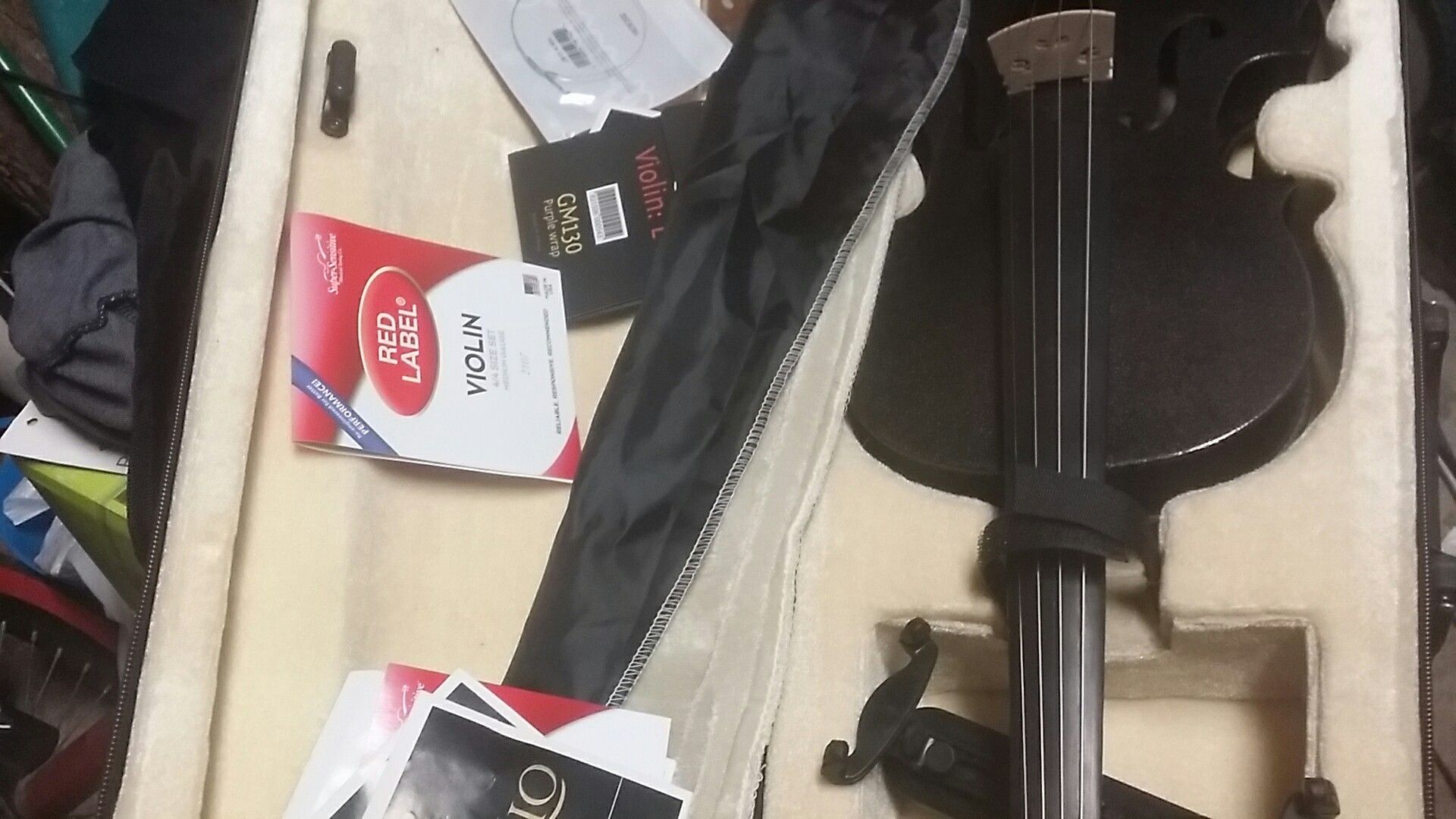 Mandini Cecilio Violin black 4/4