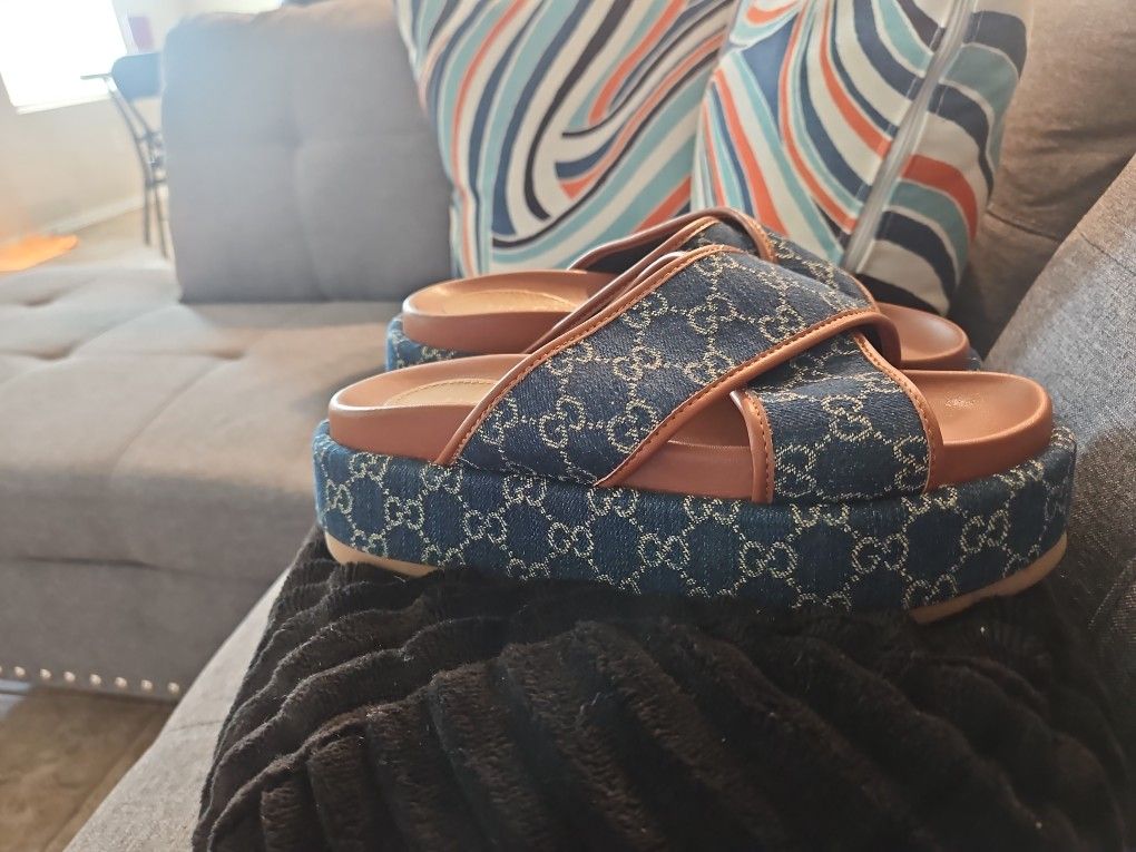 Gucci Women's Angelina Maxi GG Slide Sandals