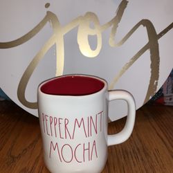 RAE DUNN PEPPERMINT MOCHA MUG