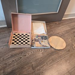 New In Box Multi Games Wooden