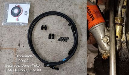 GM/Chevy 88 thru 00 OBS 6AN Oil Cooler Line Conversion Kit