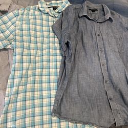 Banana Republic Men Dress Shirts Size Xl 