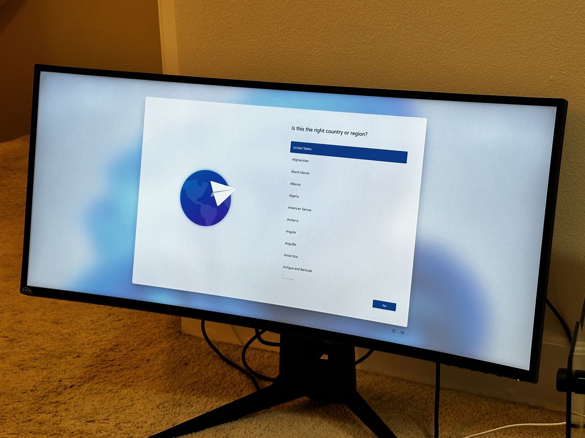 Alienware AW3418DW 34” Curved Ultrawide Gaming Monitor