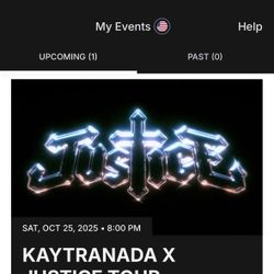 KAYTRANADA X JUSTICE TOUR