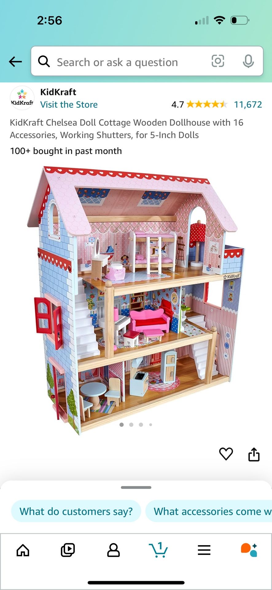 Kidkraft cottage dollhouse hotsell