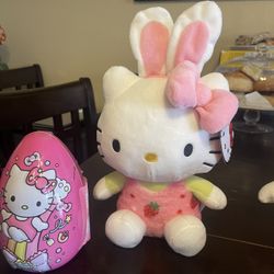 Easter Hello Kitty Easter Plushy And Easter Egg