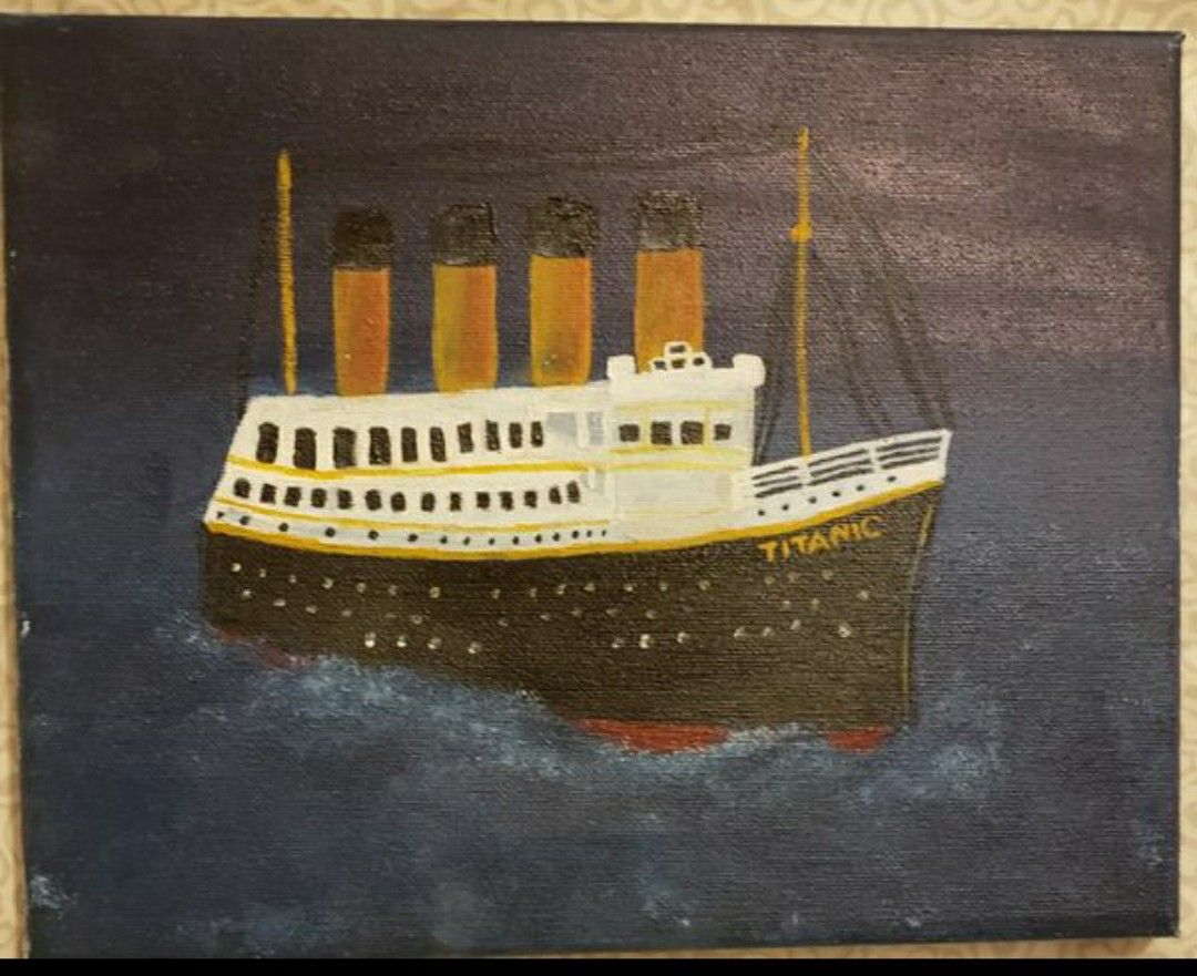 Titanic paint 10"x8"