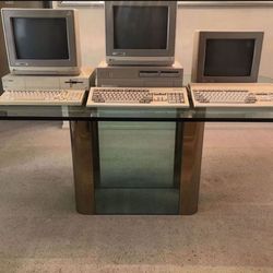 3 Vintage Commodore Amiga Computers And Discs 500 With Box , Amiga 1000, Amiga 2000, Monitor, Panasonic Printer
