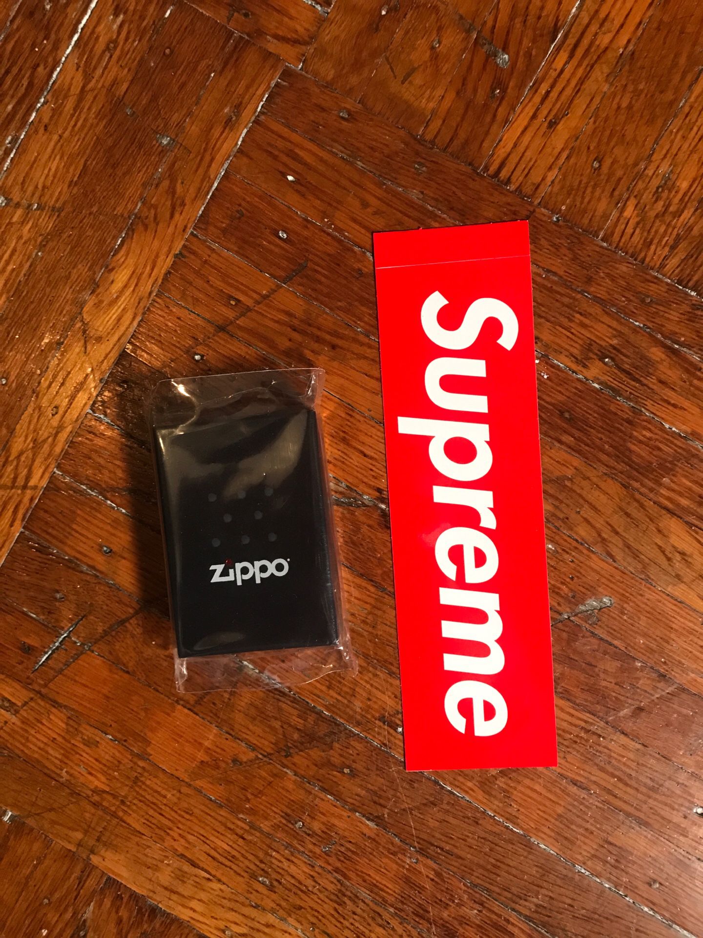 Supreme Zippo Lighter - Glow in the Dark