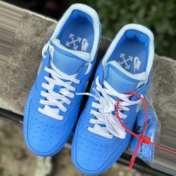 Nike Air Force  Low Of White Mca University Blue