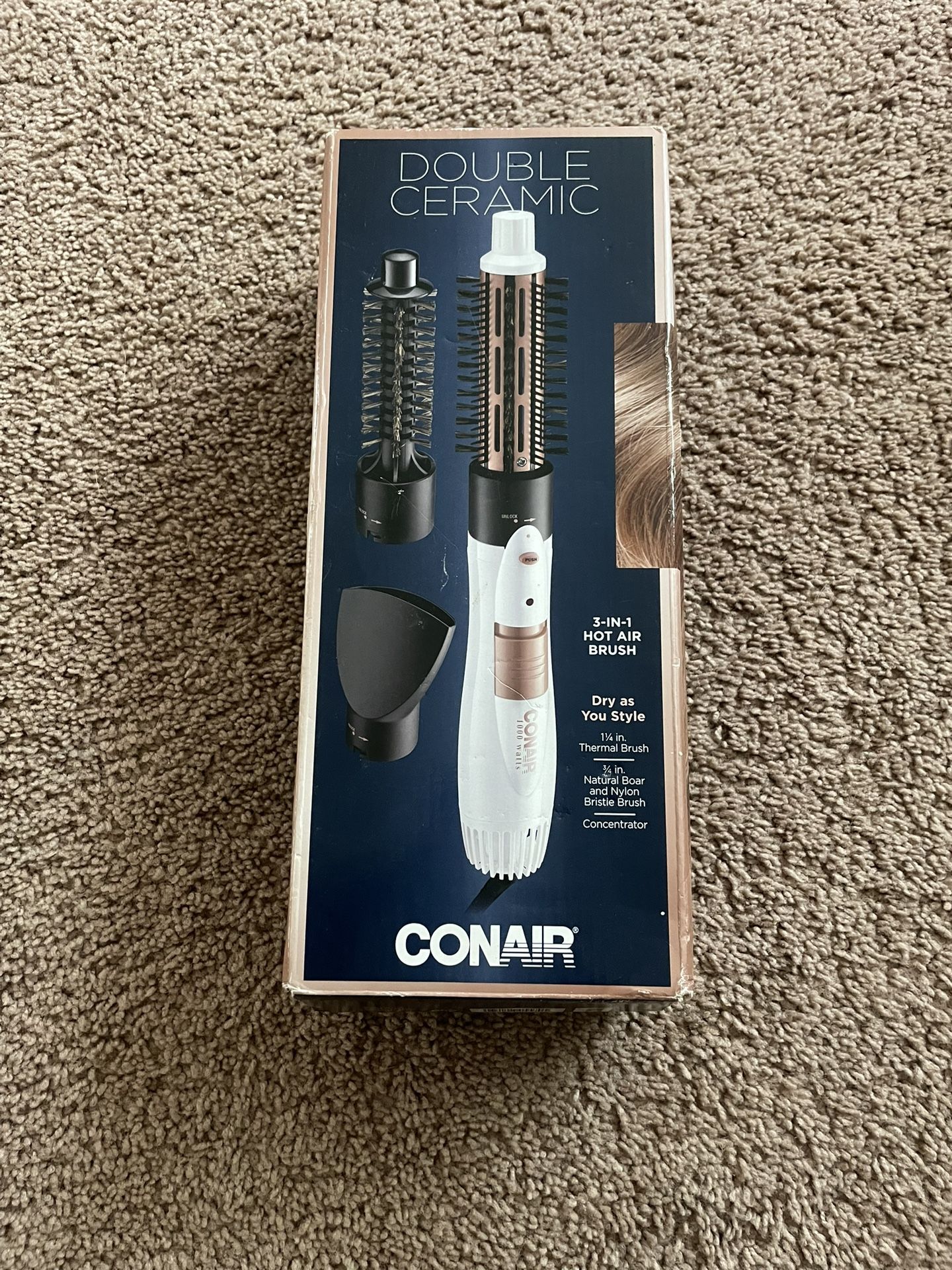 Conair hot air brush 3in1