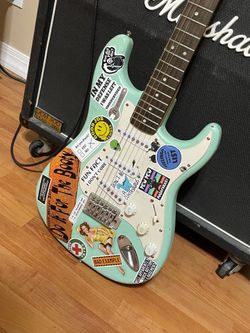 Fender Squier Strat Electric Guitar Seafoam Green
