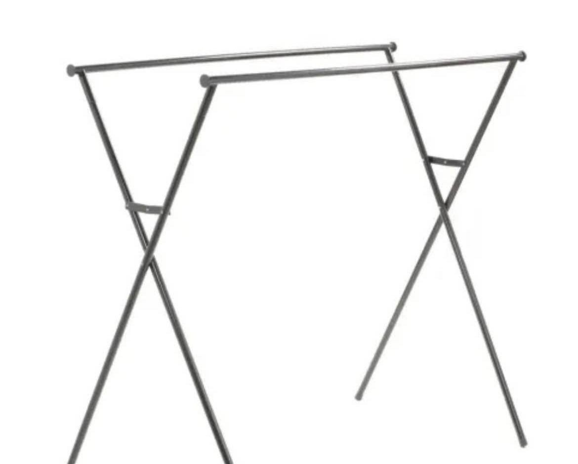 Portable Double Rail Clothing Rack