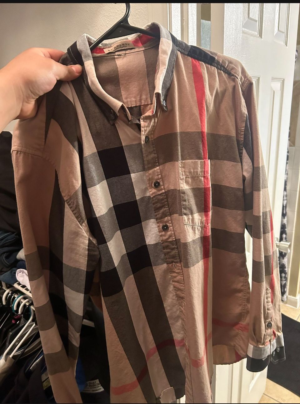 Burberry Shirt Size Medium Fits Tight On Me - Main Image