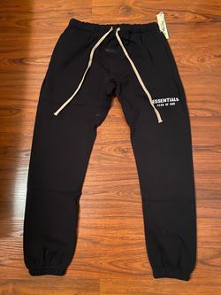 Medium Fear of God Essentials Black Sweatpants