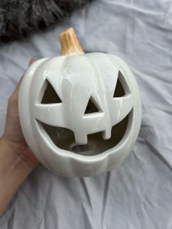 Pumpkin candle holder