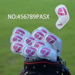 [MAGNETIC] Taylormade Iron Head Cover 9 Pcs 4-P, A, S, X (Green)