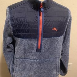 Men’s Tommy Bahama Medium 1/4 Zip Pullover Sweatshirt  Fleece 