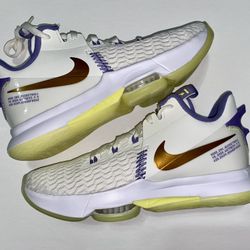 Nike LeBron Witness 5 Summit White Metallic Bronze size 9.5  display picture 1