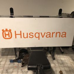 Husqvarna Metal Road Sign