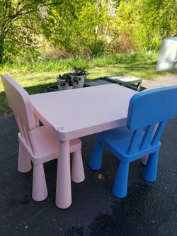 Kids Table And 2 Chairs