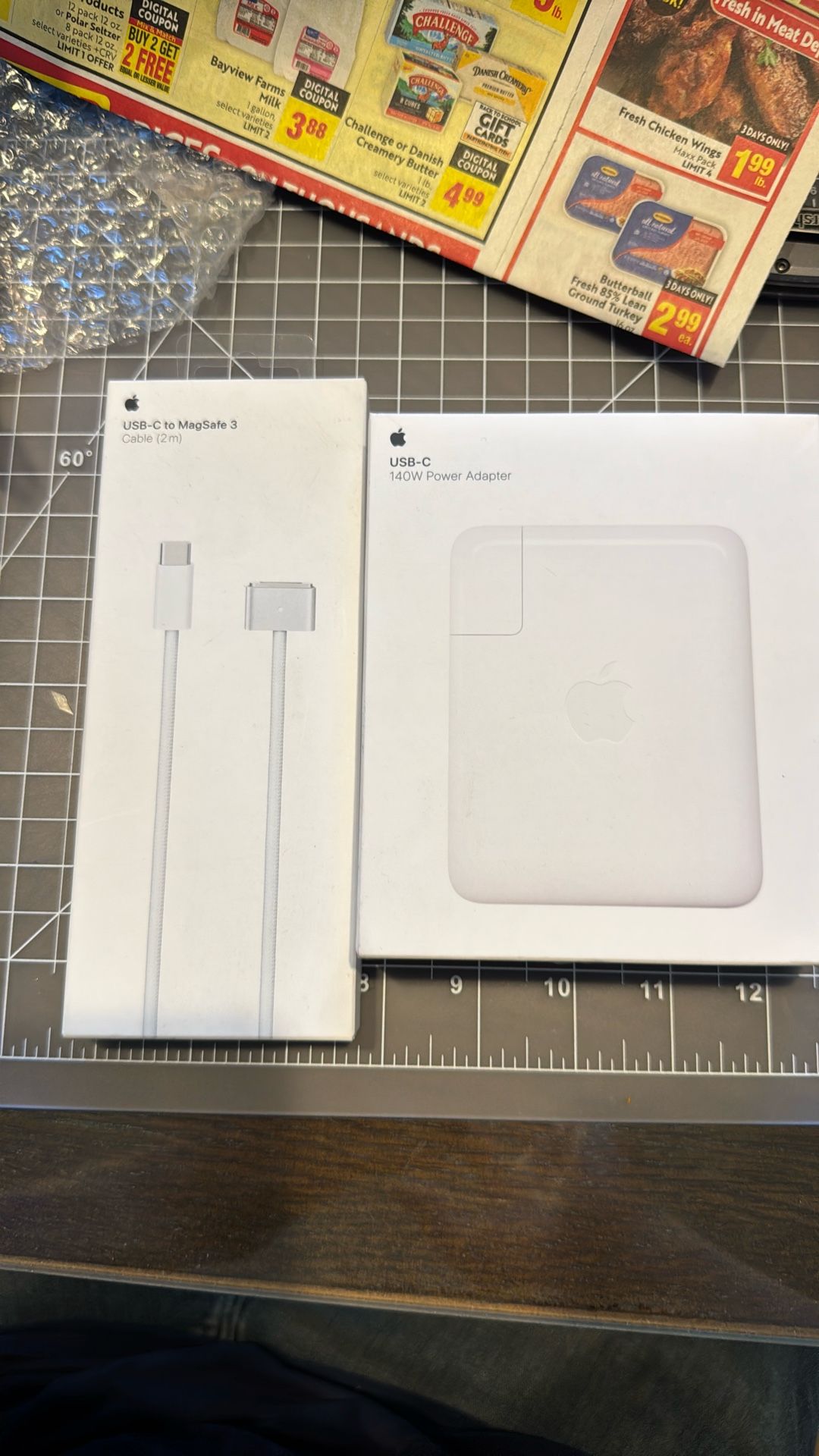 Genuine Apple 140w USB-C Power Adapter/Charger With USB-C To MagSafe 3 (2m)