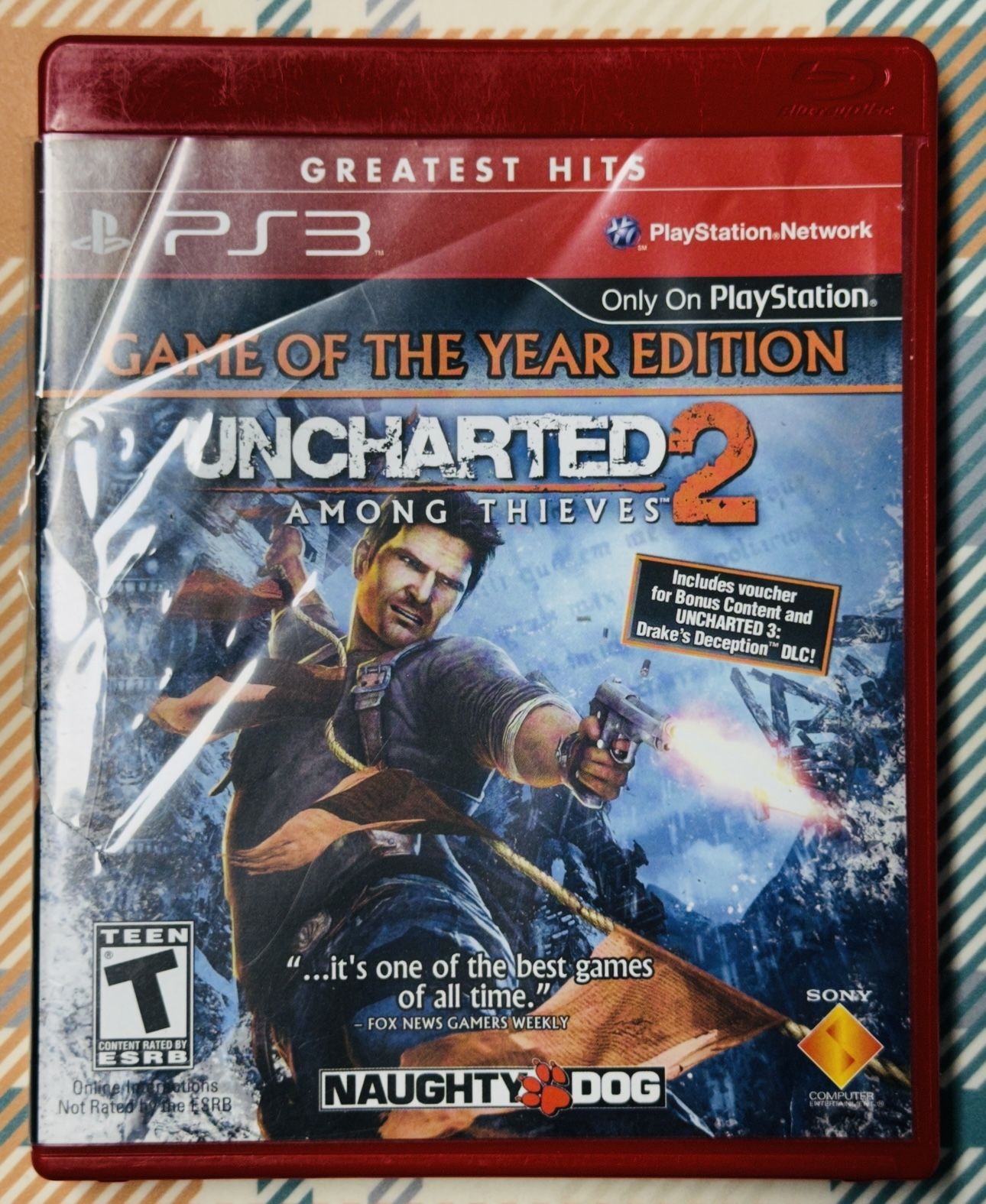 Uncharted 2: Among Thieves (Sony PlayStation 3, 2009) PS3 Tested/Works