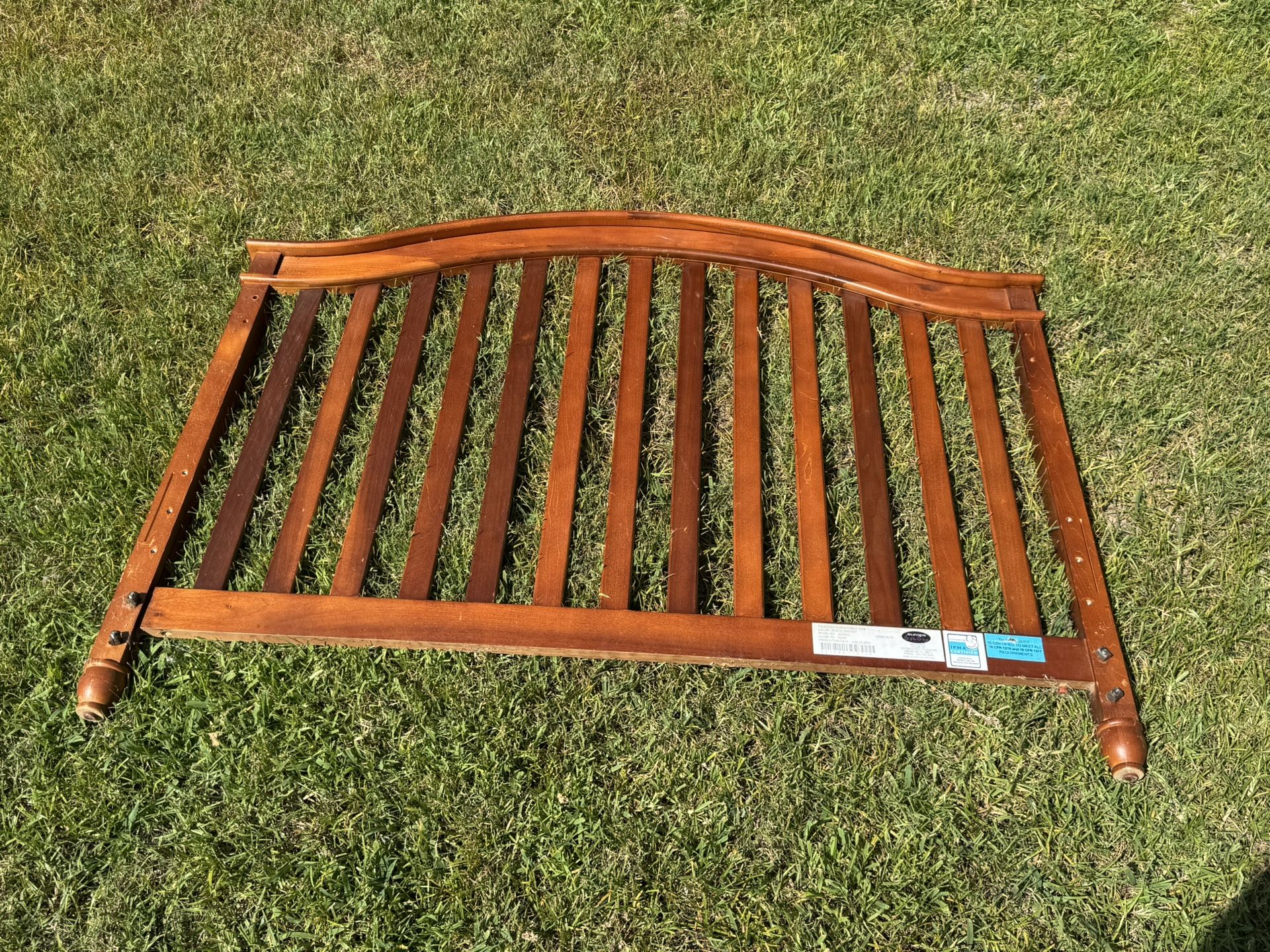 Full Size Wooden Headboard β Cherry Finish