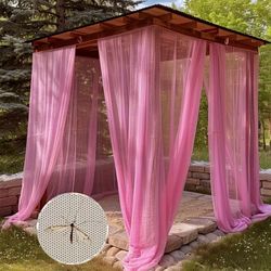 10*6.6 FT- 1pc Cordless Mosquito Net Curtain.