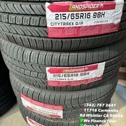 215/65R16 Landspider CityTraxx A/S New Set of Tires Installed and Balanced Set de Llantas Nuevas Instaladas y Balanceadas