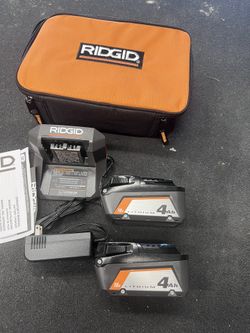 18V Lithium-Ion (2) 4.0 Ah Battery Starter Kit with Charger and Bag