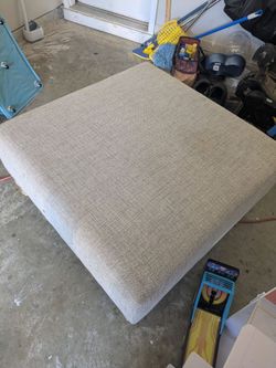 Large Upholstered Ottoman Footstool