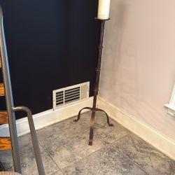 Decorative Floor Candle Stand – Rustic / Farmhouse
