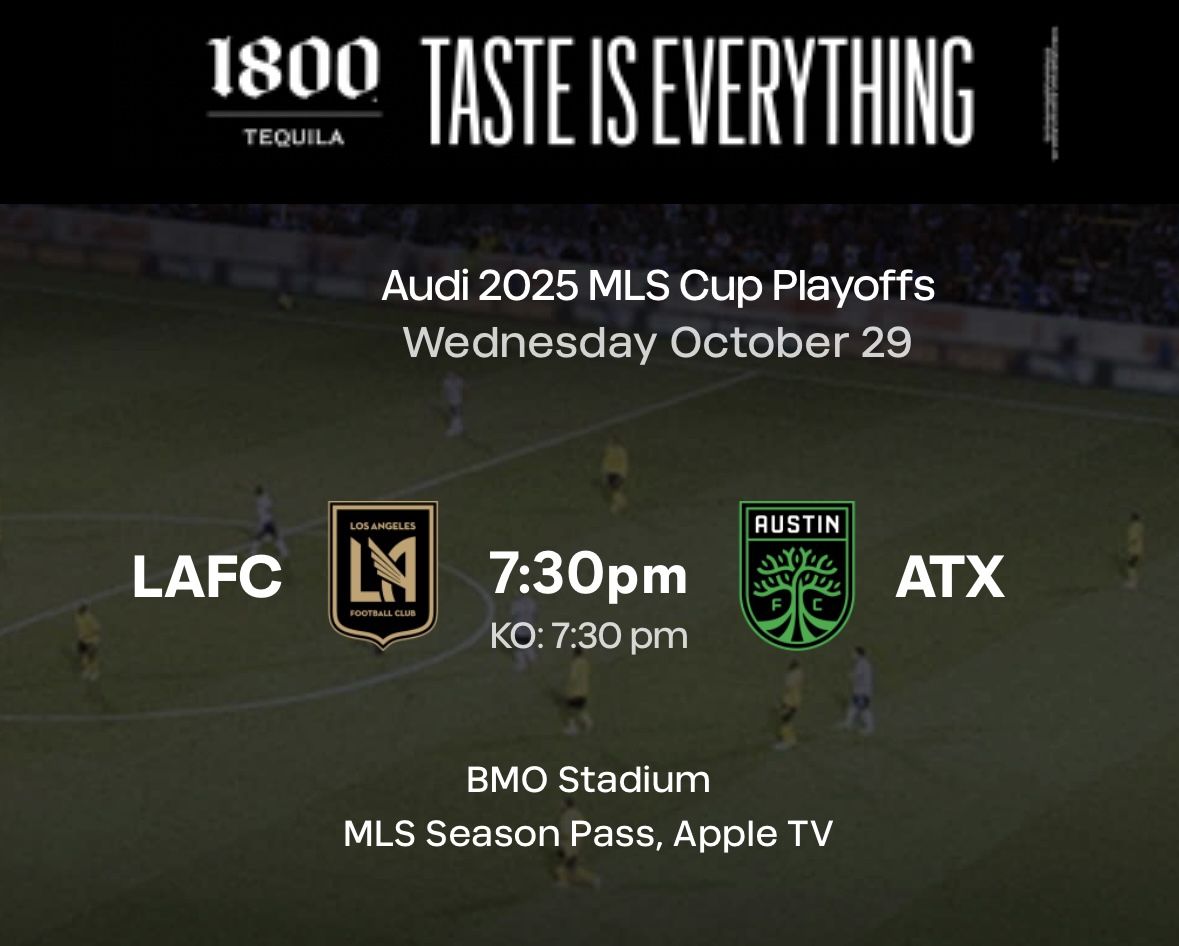 LAFC vs Austin Playoffs Tickets 10/29