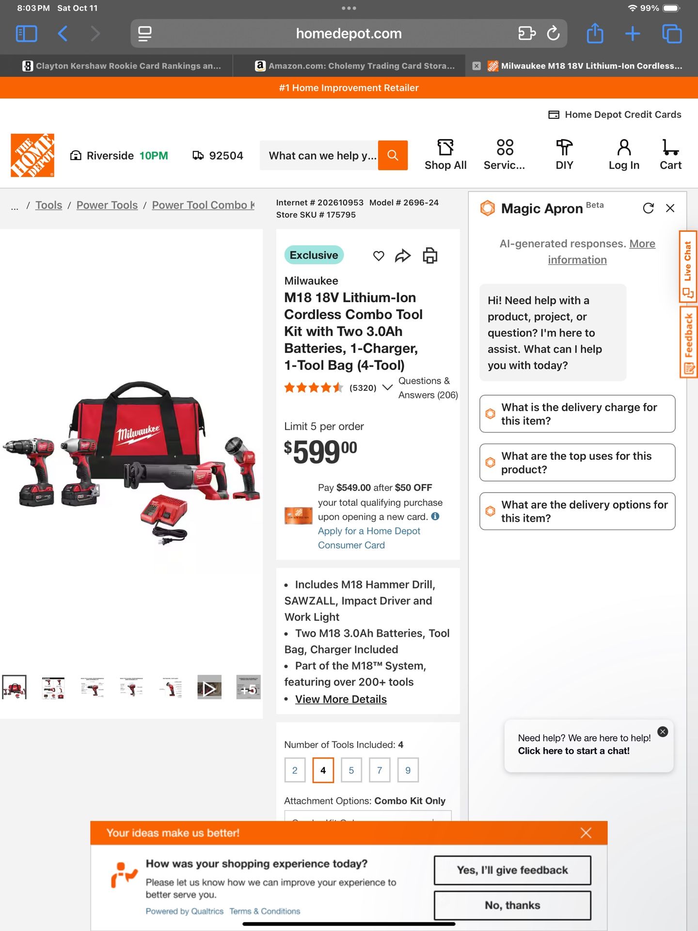 Milwaukee Combo Tools 