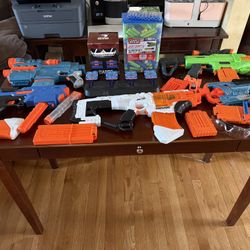 Bundle Of Nerf Guns And Accessories 