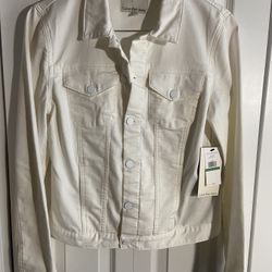 Classic White Denim Jacket 