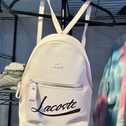Lacoste Pink Leather backpack 