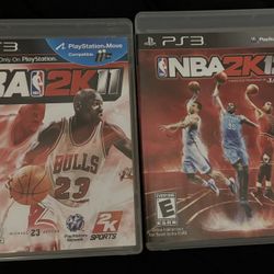 both  Ps3  NBA 2k13. / NBA 2k11  
