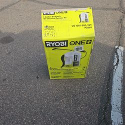 Ryobi 4 Gallon SPRAYER  18 VOLT Ryobi 4 Gallon Backpack Sprayer With Battery And Charger Comes With 2AH Battery And Charger