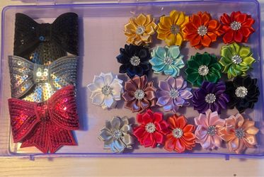 Flower hair clip