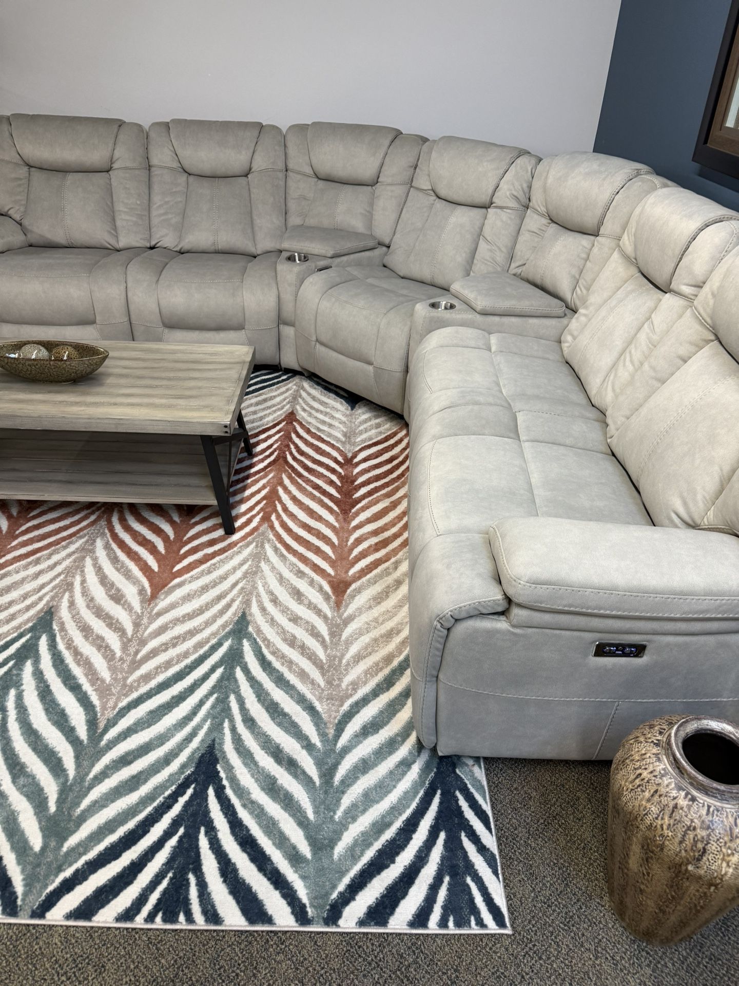 Power Reclining Sectional On Sale
