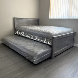 Full Bed And Pullout Mattress 