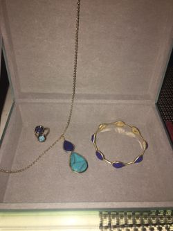 Blue and turquoise set