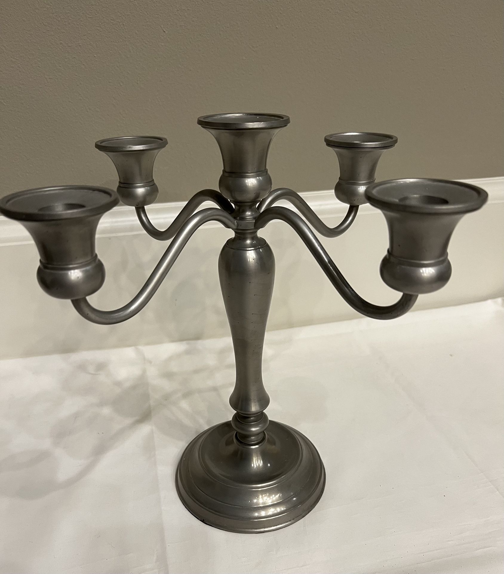 New 5 Candle Holder Silver