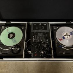DJ set Mixer 2 Turn Tables Set With Audio Capture