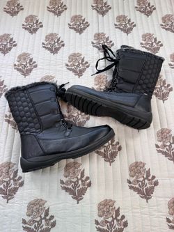 Totes water & snow cozy faux fur lined boots. Sz 11 M